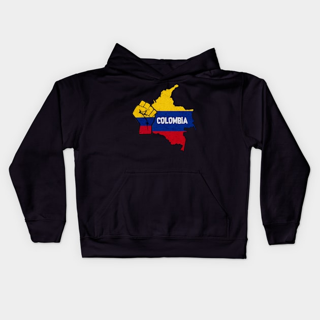 Freedom Colombia hand Kids Hoodie by 29Butterfly_Studio